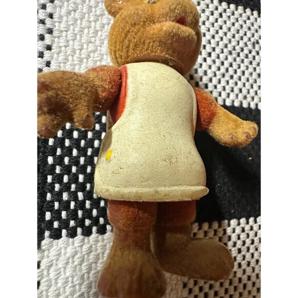 1986 Teddy Bear 2.75" Fuzzy Velvet Action Figure Teddy Ruxpin Worlds Of Wonder - Picture 3 of 3
